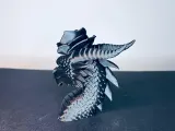 Dragon flower hat decor-3