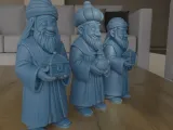Three Wise Men Magi Nativity Scene STL 3D Print Files-1