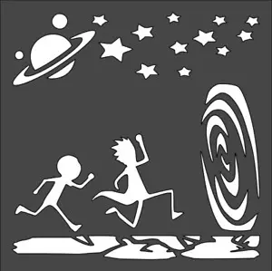 Free Sculptures &amp; Artworks STL Download - Rick and Morty stencilby SMT_M 🦊