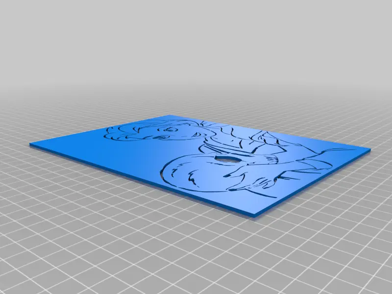 Princess Belle stencil | 3D models download | Creality Cloud