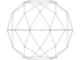 Wireframe Shape Pentagonal Orthobirotunda-7