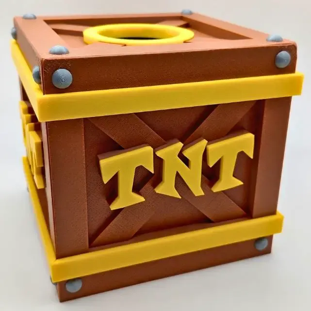 TNT Crash Bandicoot - Tissue Box - Square - NO AMS