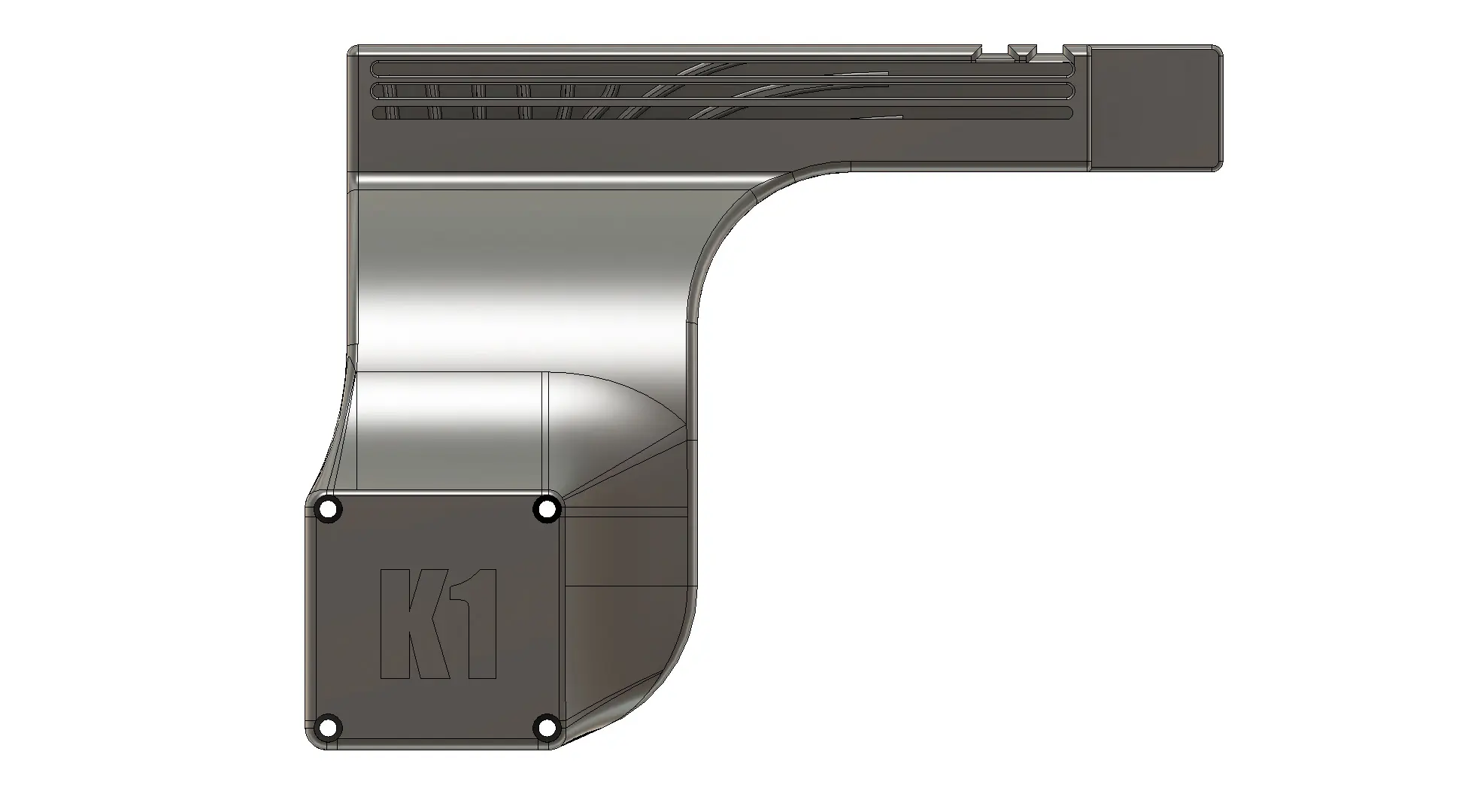 Creality K1 Rear Fan Airflow Redirector (Back Fan Cover)
