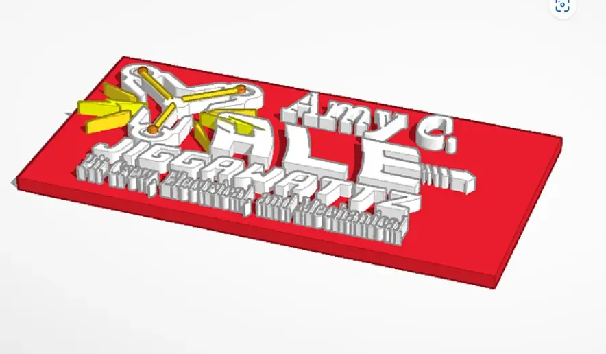 Amy's Robotics locker Tag