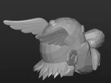 origami asterix head model-2
