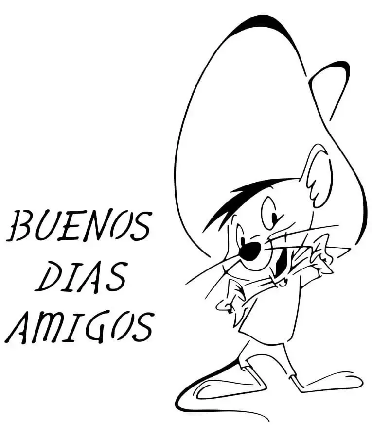 Speedy Gonzales stencil 2