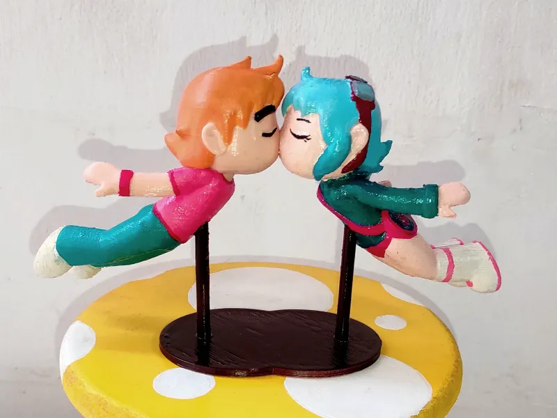 scott pilgrim e ramona beijo de amor