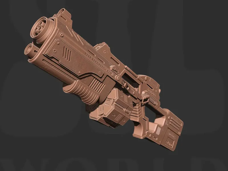 Marvel Rocket Raccoon Blaster for cosplay prop STL