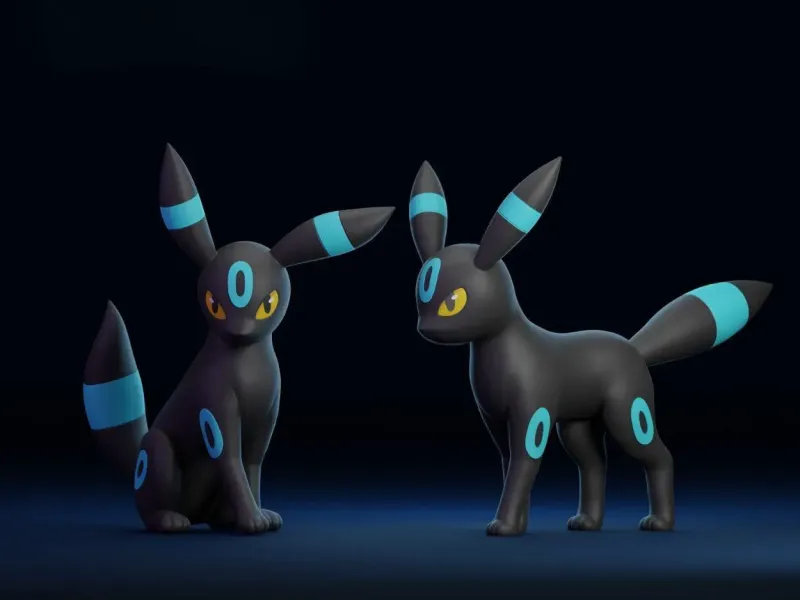 Action Figure Anime Umbreon Multipart Multi forma