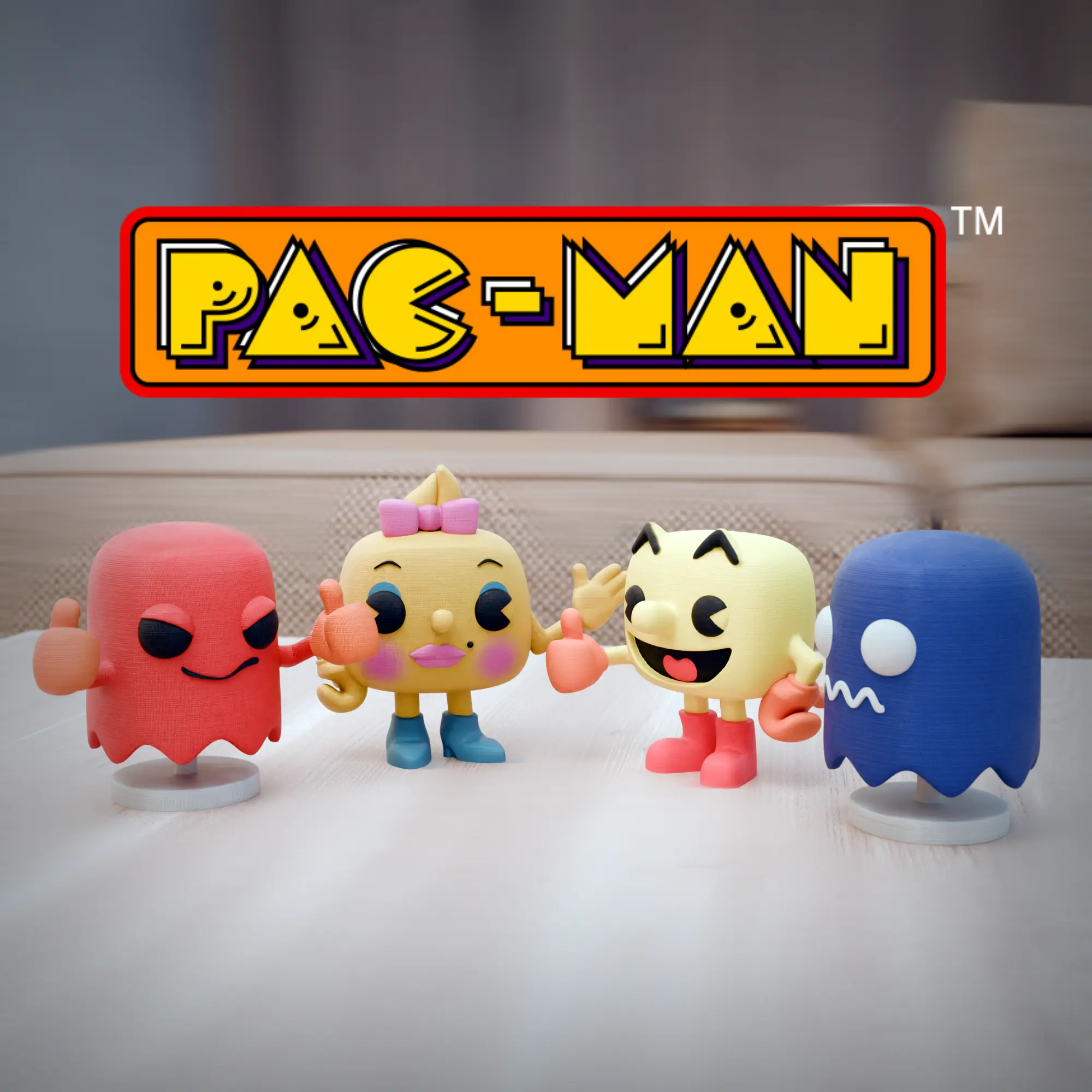 PAC MAN FUNKO POP PACK 4 FUNKO | 3D models download | Creality Cloud