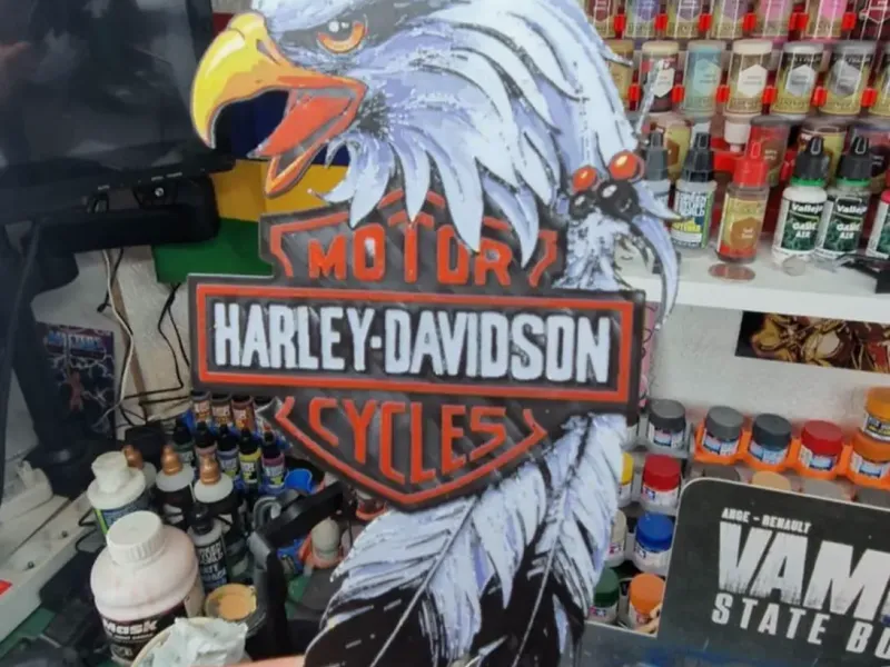 Harley Davidson Hueforge - Eagle Logo