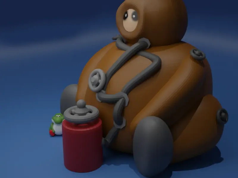 Chonk, plongeur des profondeurs - MEME - CREALITY CLOUD EXCLUSIVE