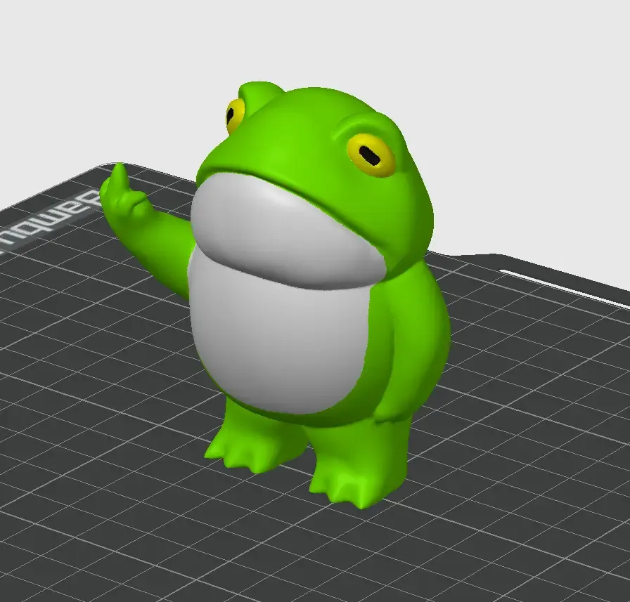 Funny Frog Middle Finger Figurine