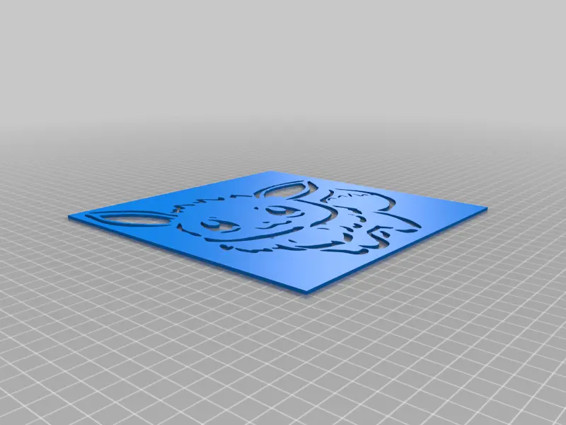 Chibi Eevee stencil | 3D models download | Creality Cloud