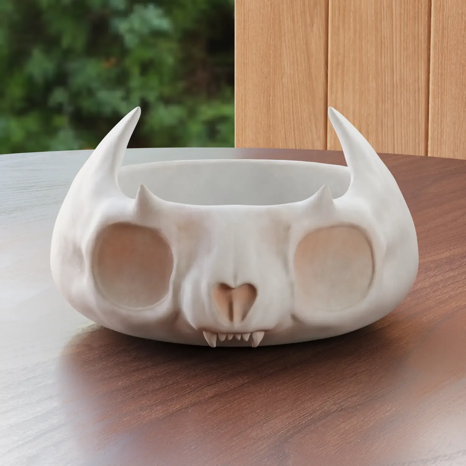 Cute skull pot plate