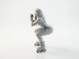 Rollerblade Lady Figurine Female Sports 3D Printable-3