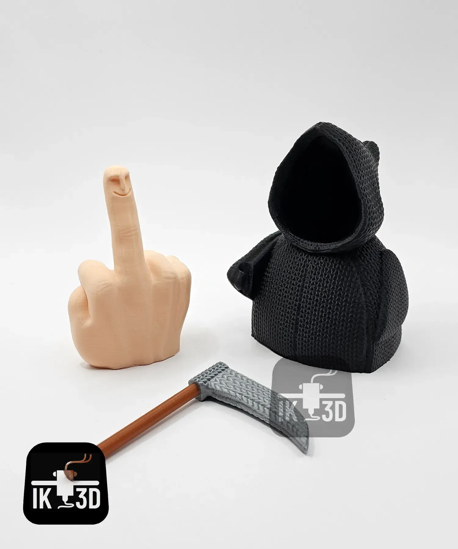 Mr Nice Guy Knitted Grim Reaper / No Supports