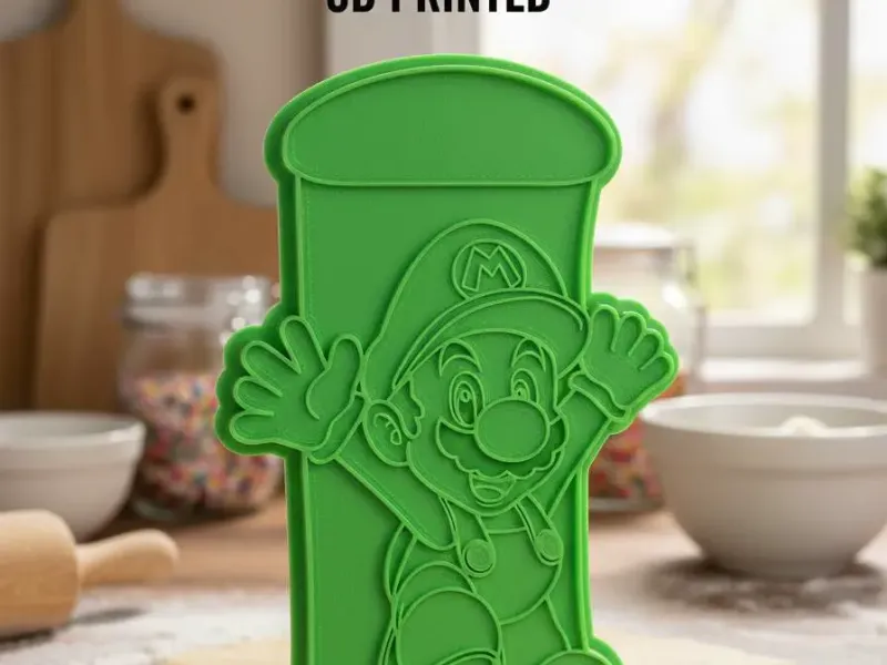 Mario warp pipe cookie cutter