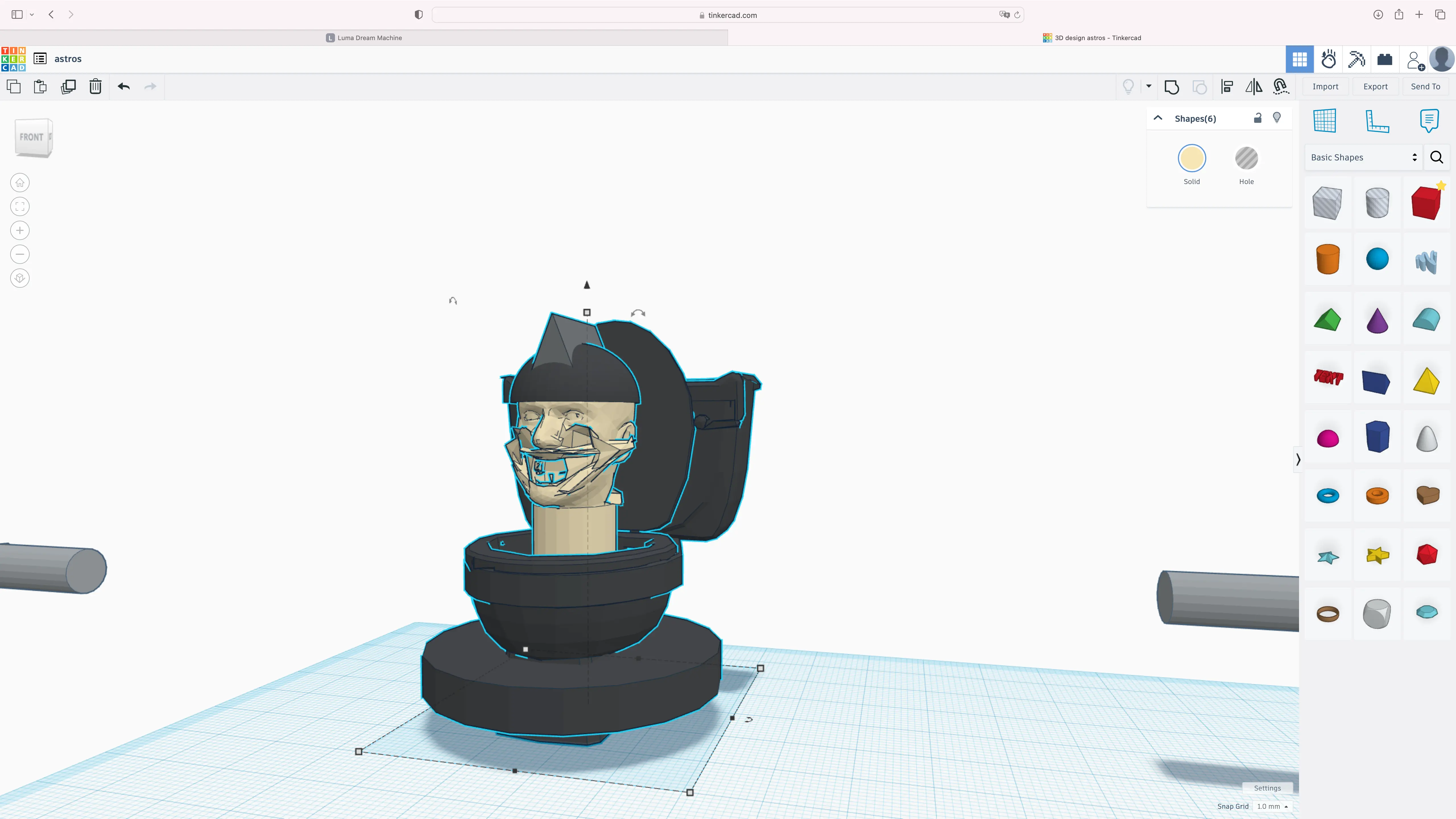 detainer toilet (no arms