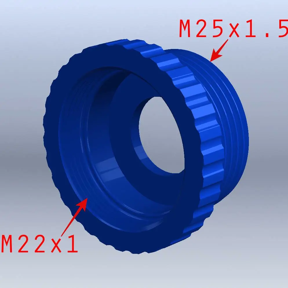 3D Printer Files | 3MF File | Faucet Female Thread M22x1 and M25x1.5 ...