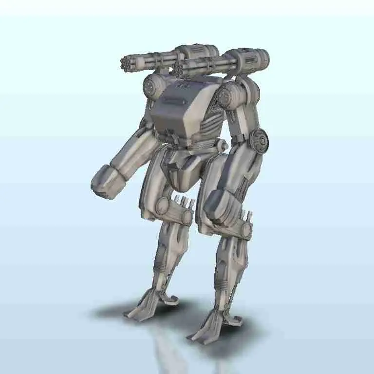 Robot Bi-guns - sci-fi science fiction Zukunft 40k Szenerie