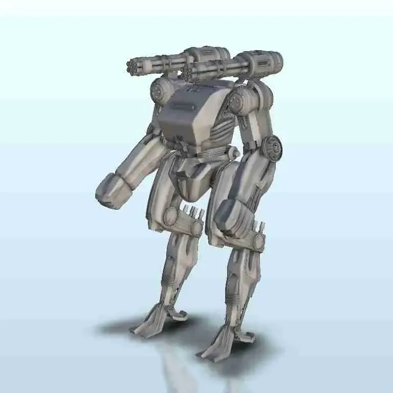 Robot Bi-guns - sci-fi science fiction future 40k scenery