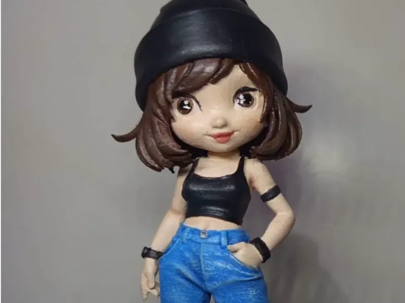 personalization girl chibi urban