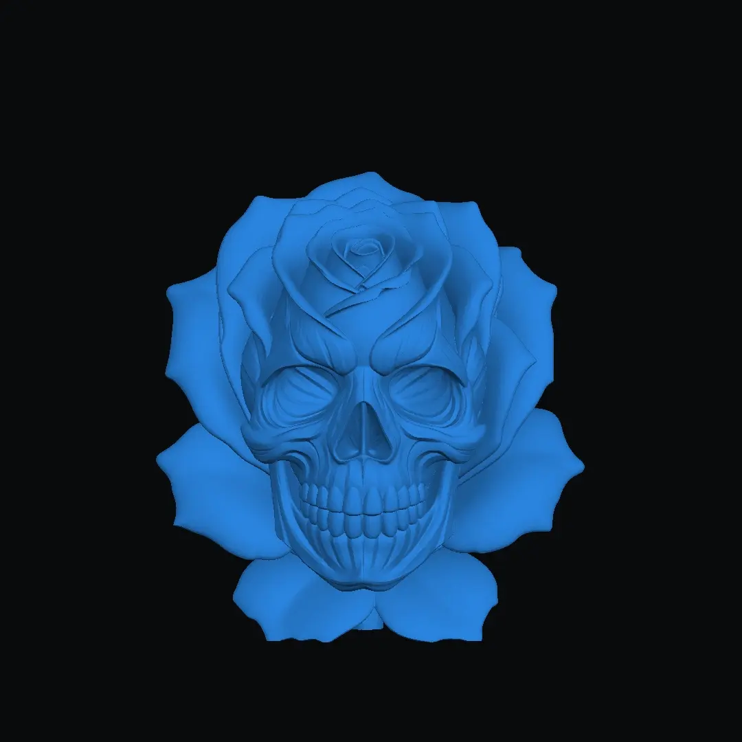 skull rose