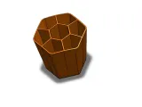 Hexagonal Organizer / Holder at an angle-1