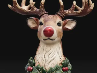 New Year's deer : Новогодний олень 