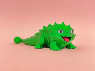 Baby dinosaur keychain ornament