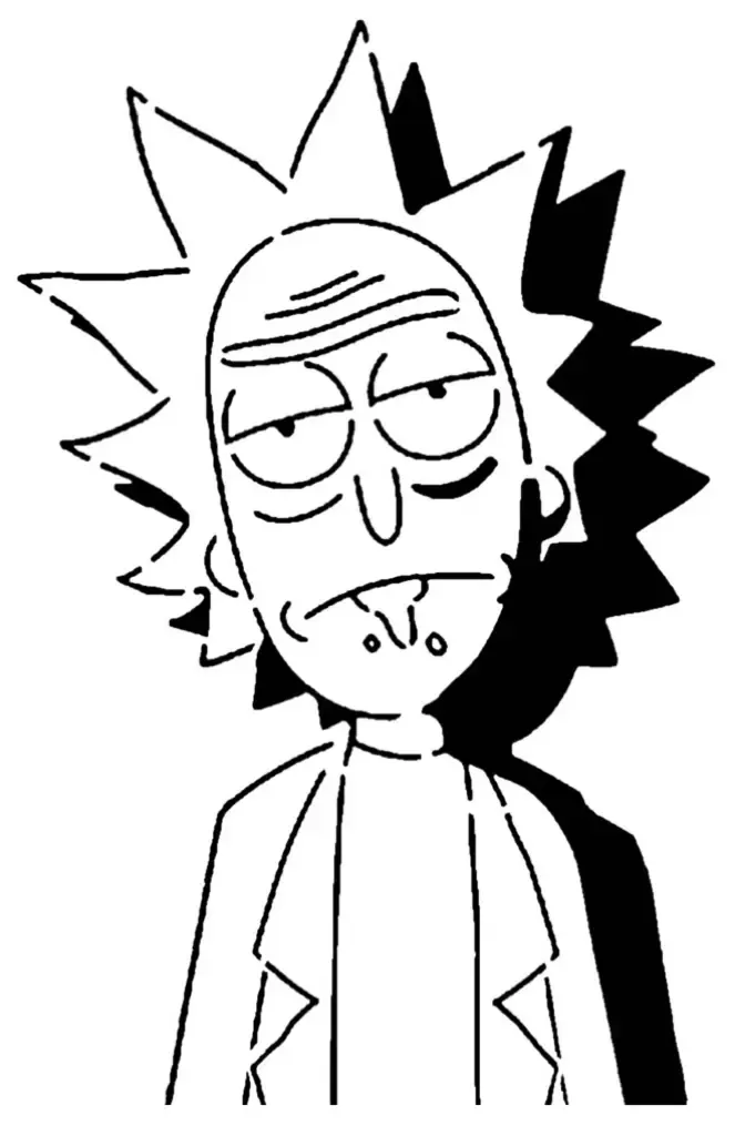 Rick Sanchez stencil 2