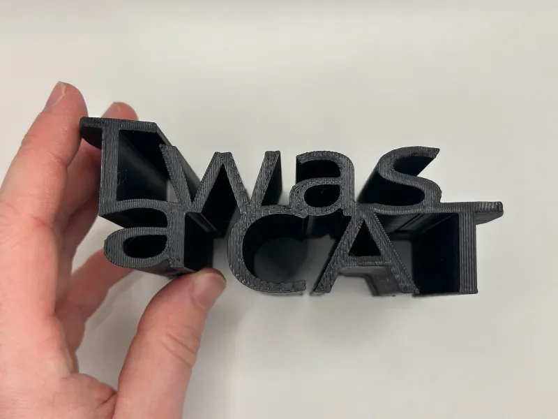 TWAS A CAT / Cat Text Flip