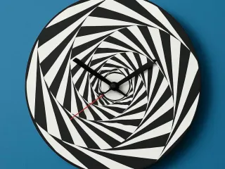 Clock optical illusion