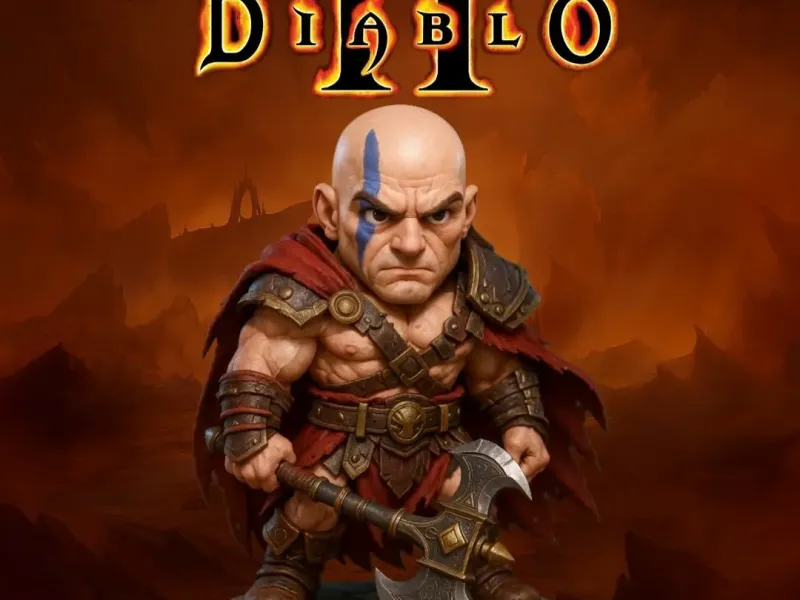 Barbarian Diablo 2 Lord of Destruction Chibi