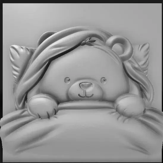 bear under a white sheet