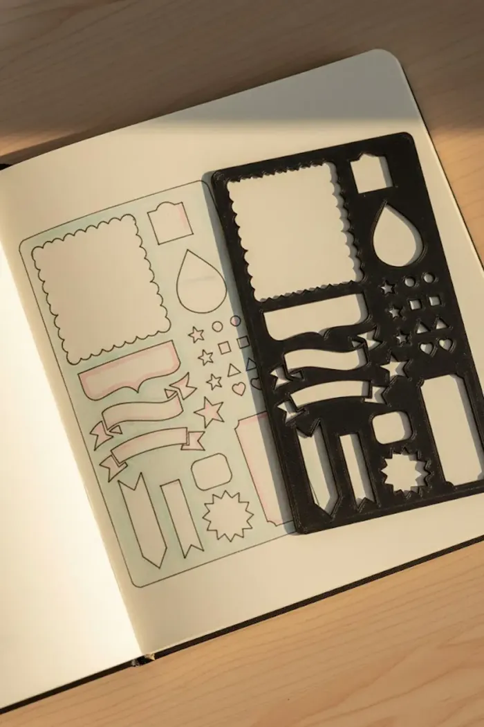 Stationery & Learning Tools STL Download - Modular Template Ruler ...