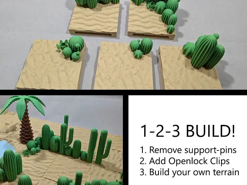 Desert tiles - small cacti