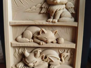 Cat Panel Trio