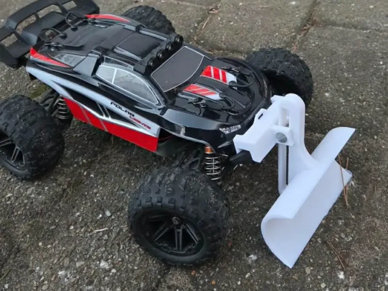 Snow plow rc car