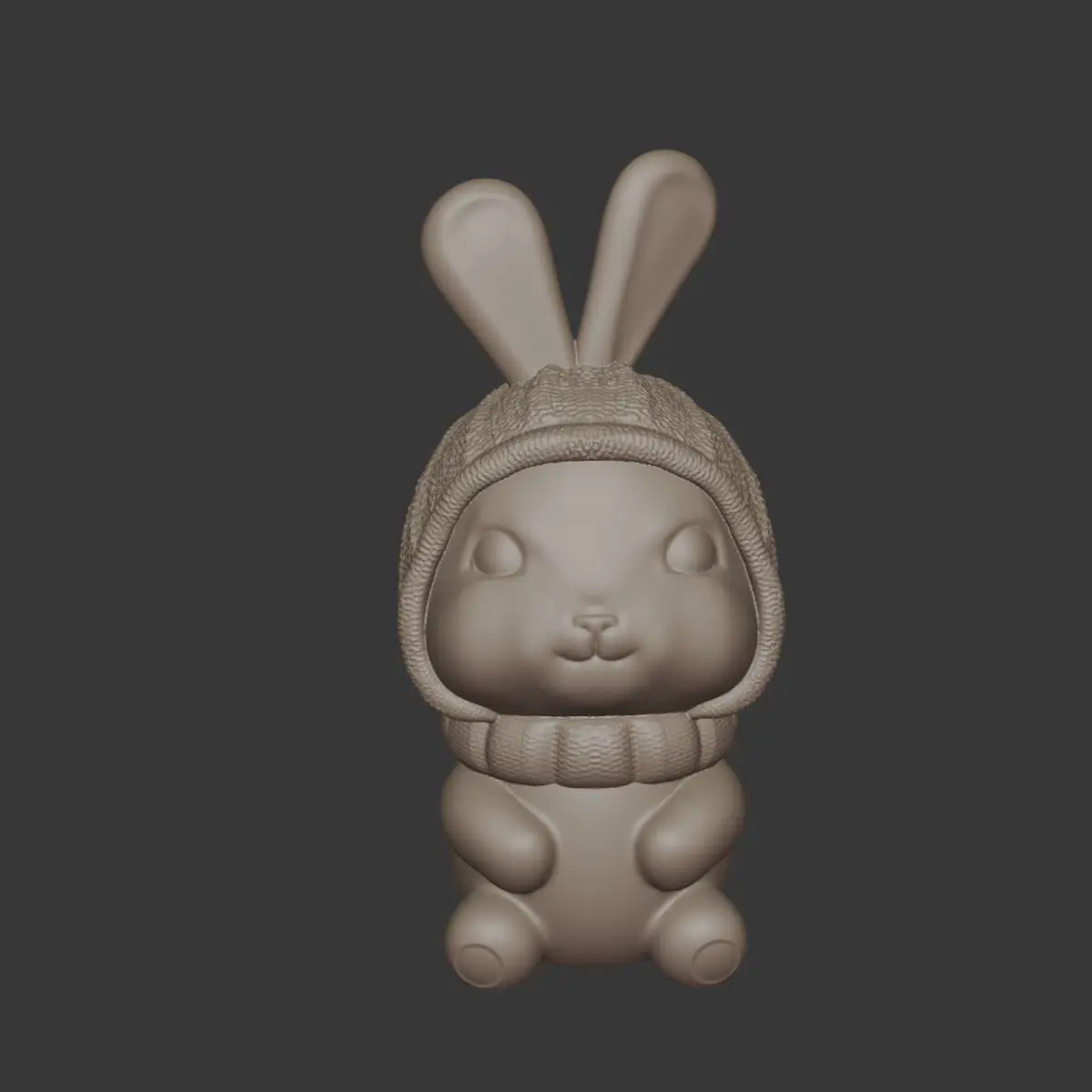 Rabbit in Hat – Magical Bunny Figurine 3D Printable Model