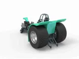 Pulling tractor with single V8 engine Scale 1:25-7