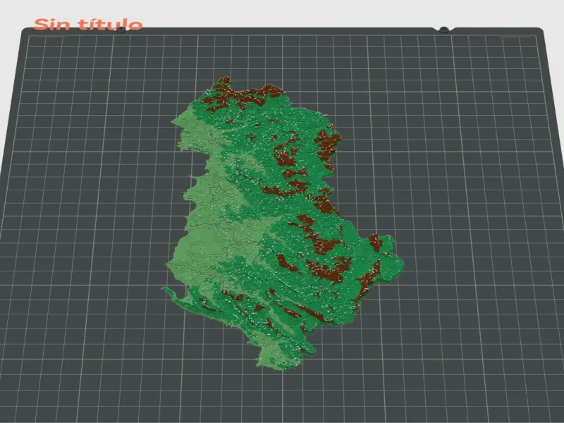 Counties of Albania. 3D Map puzzle (12 pieces)
