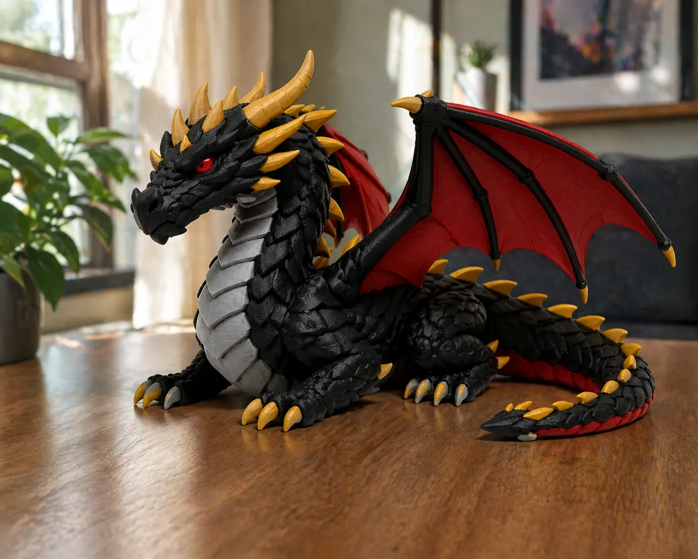 3D Printed Dragon for Showcase Decoration.3mf