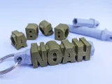 Customizable fidget Name keychain spinner-3