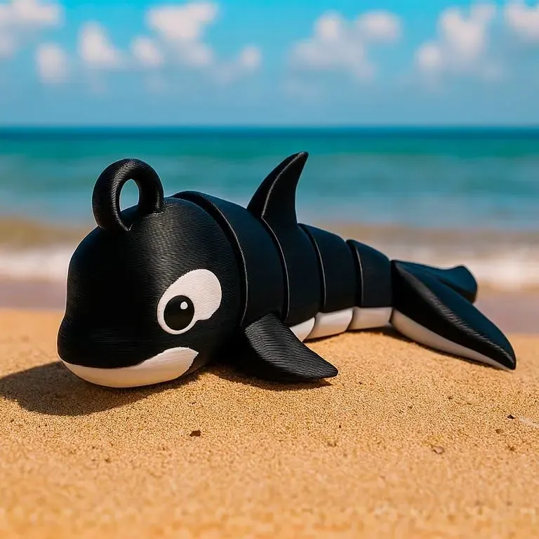 Articulated Toy Killer Whale — Flexible Figure
