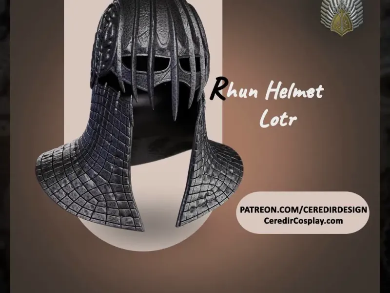 Ring wraith Nazgul Rhun Helmet lord of the rings 3D DIGITAL