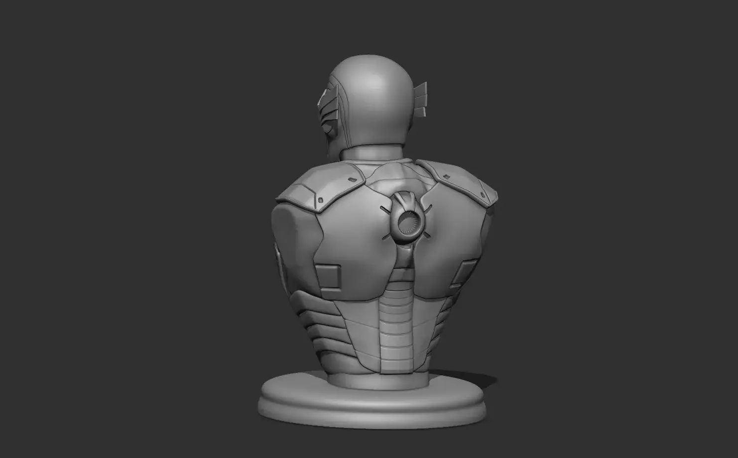 Captain America Bust Futuristic Design