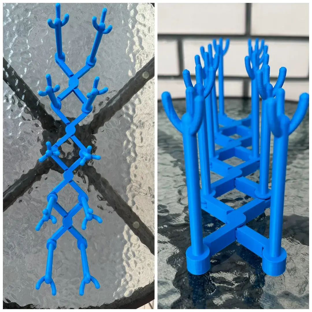 Folding Kitchen Dish Stand