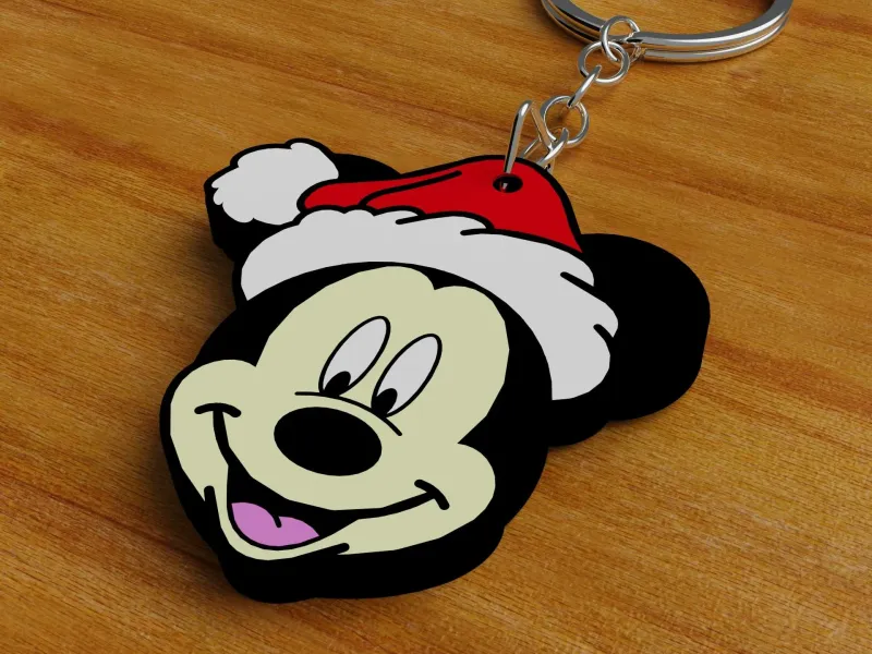 🎄✨ Pack STL – Llaveros Navideños de Mickey y sus Amigos ✨🎄